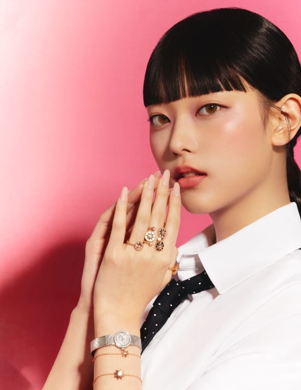 Haerin of New Jeans in Dior fine jewellery