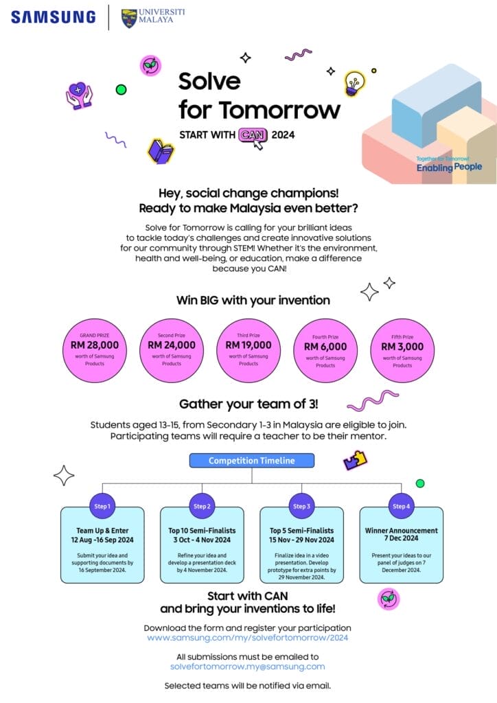 Samsung Solve for Tomorrow 2024 Poster