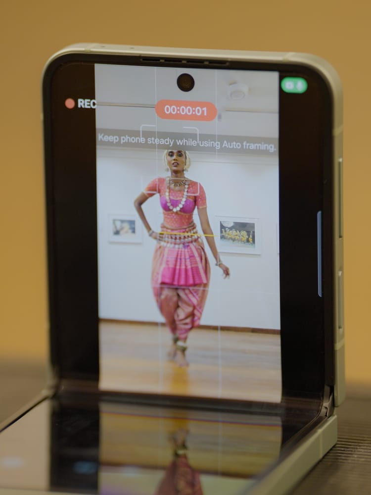 Here's how Vanizha Vasanthanathan balances dance and fashion with the Samsung Galaxy Z Flip6