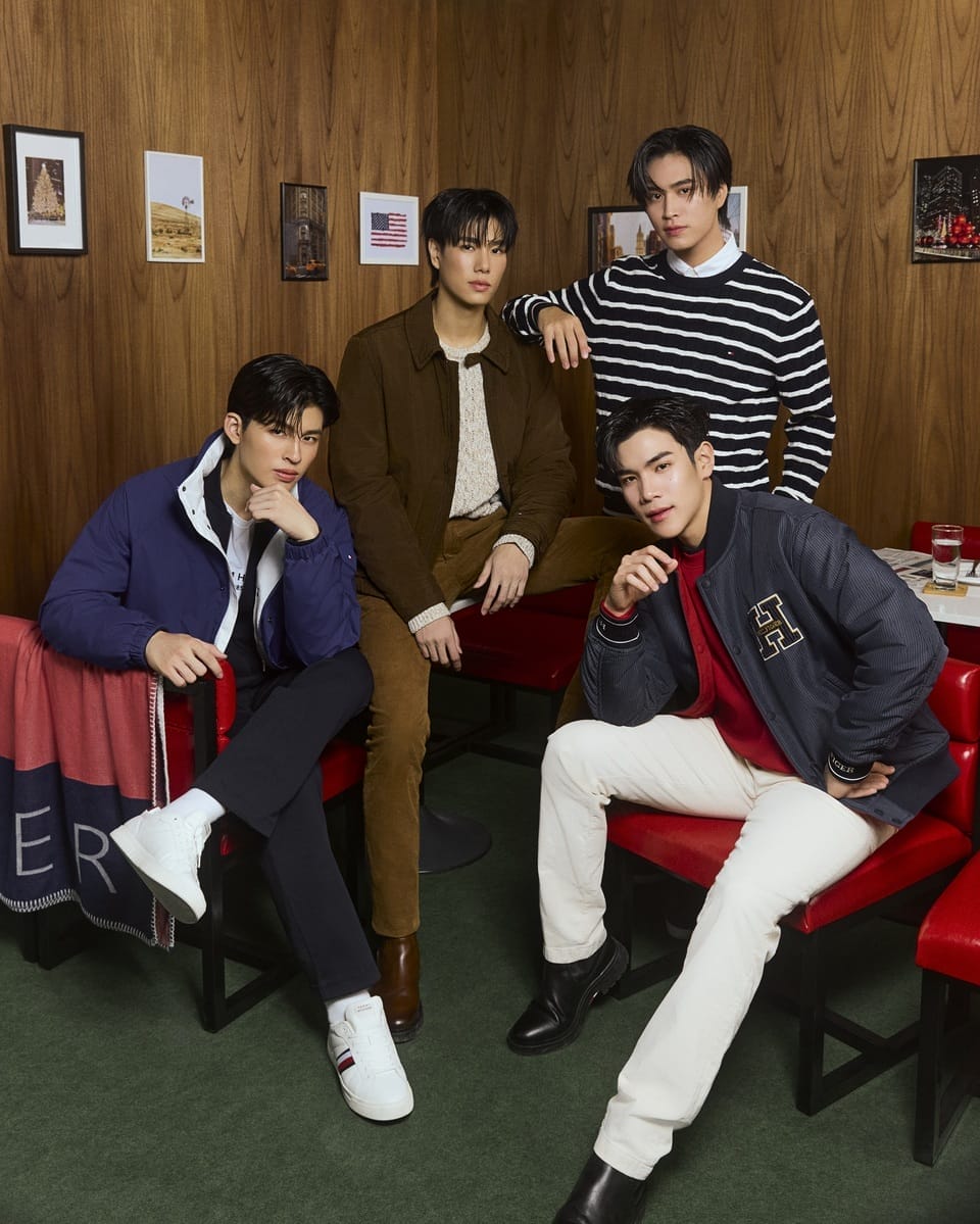 Pond, Phuwin, Gemini and Fourth are Brand Ambassadors for Tommy Hilfiger