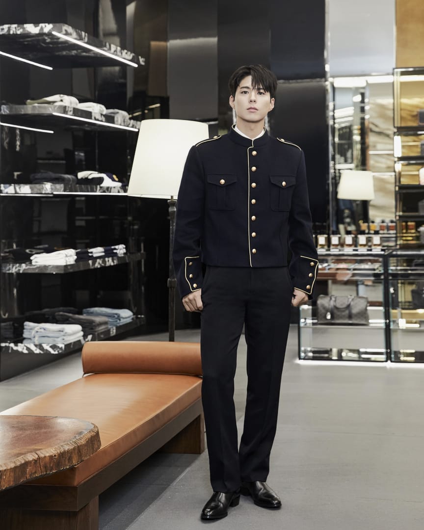 celine global brand ambassador park bo-gum at ion orchard singapore