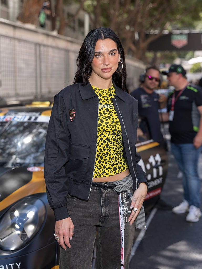 Dua lipa at Monaco Grand Prix 2025