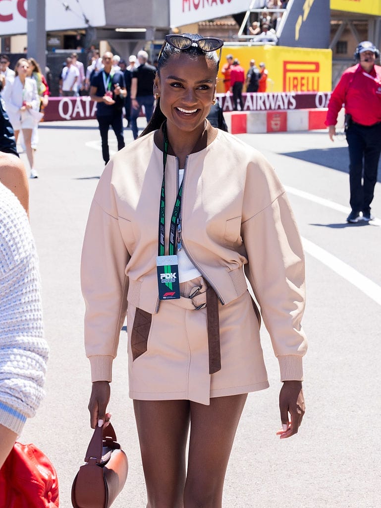 Simone Ashley attends the F1 Grand Prix Of Monaco