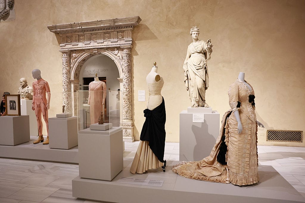 mannequins and sculptures depict the human body in the met museum in new york city