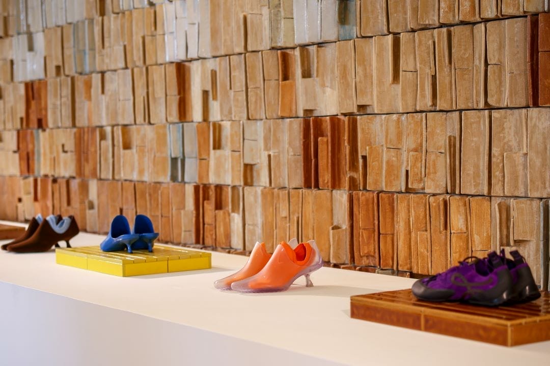 Emily Aqua Shoes in PVC with colourful socks