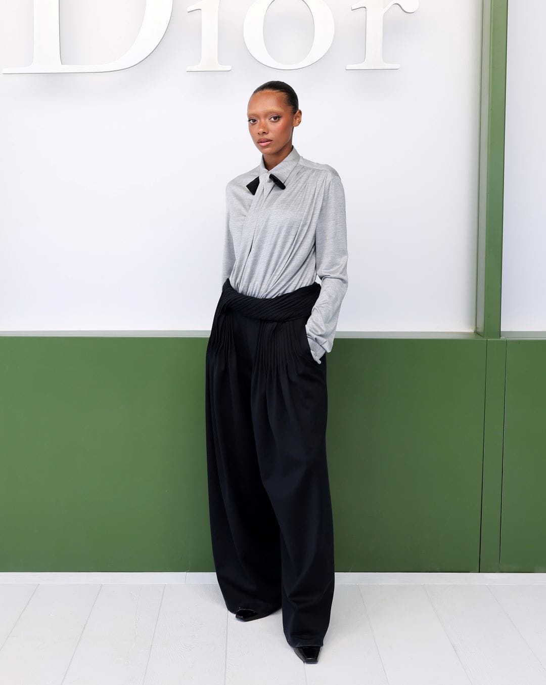 British horror actress Sophie Wilde at dior's fashion show at paris fashion week in march 2026